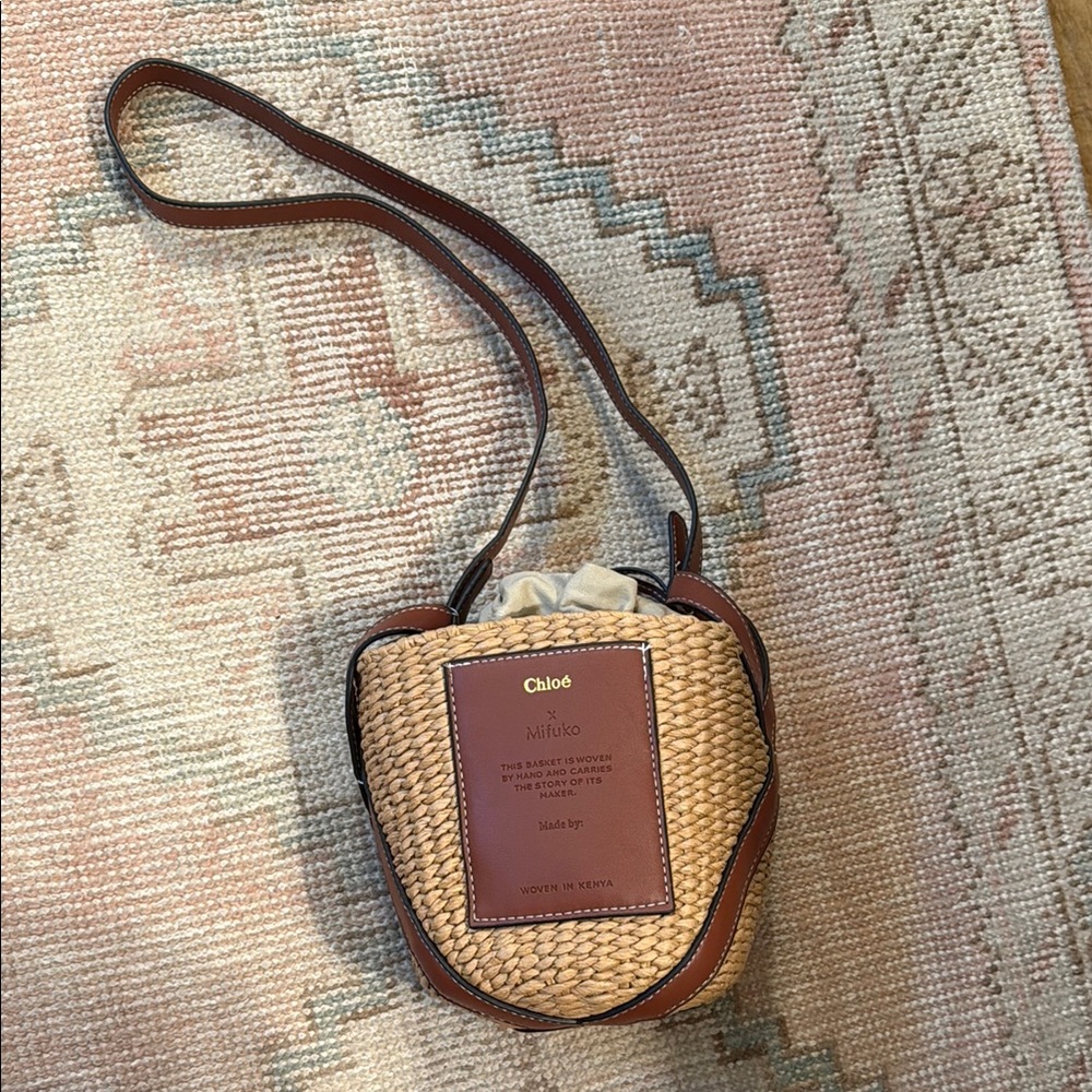 Brown Woven Women Bag